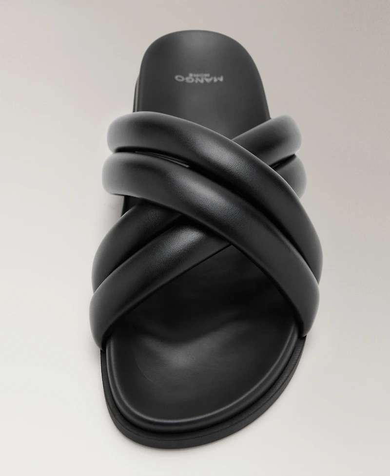 Mango Women's Padded Crisscross Sandals
