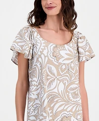 Robbie Bee Women's Convertible-Neckline Dress