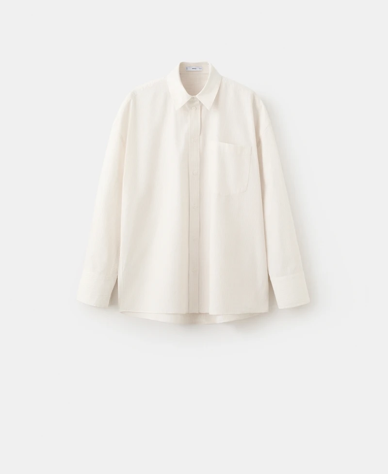 Mango Women's Oversize Cotton Shirt