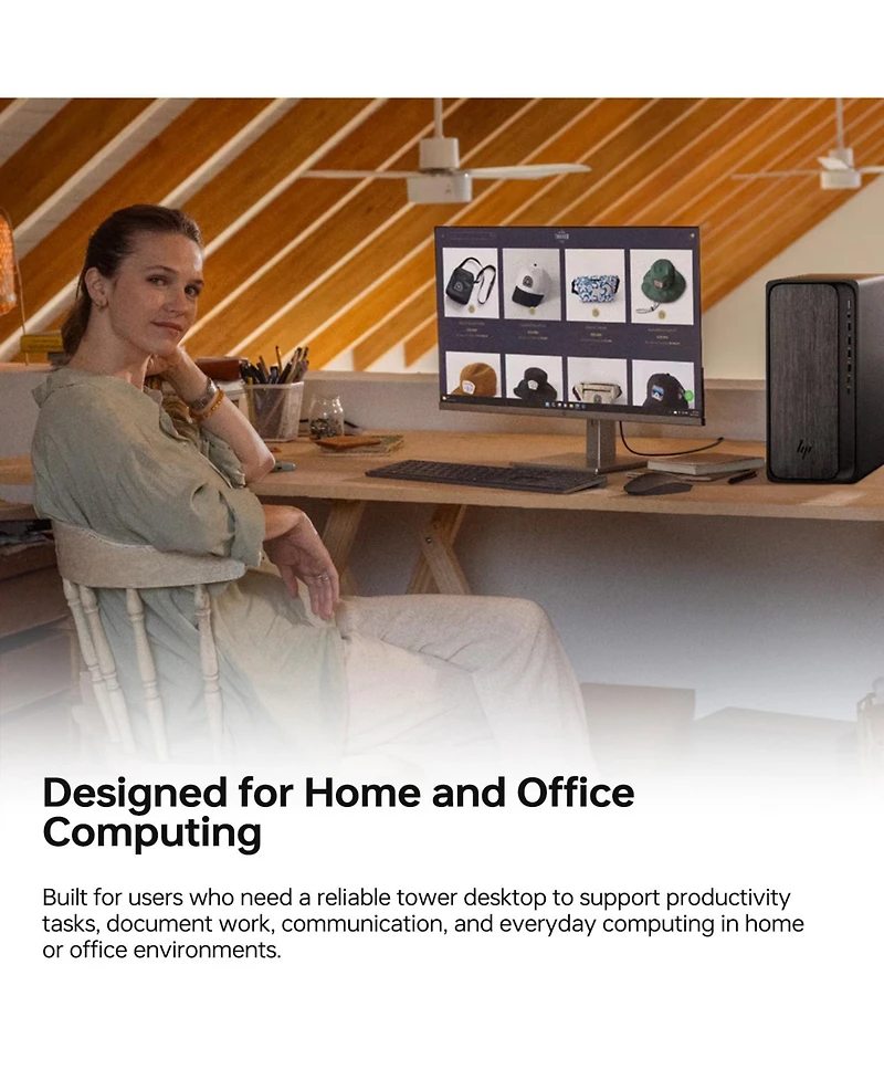 Hp OmniDesk Tower Desktop Amd Ryzen 7 64GB Ram Amd Radeon Graphics 2TB Ssd Storage Windows 11 Home