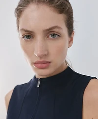 Mango Women's Zipper Fitted Vest