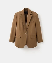 Mango Women's Pinstripe Suit Blazer