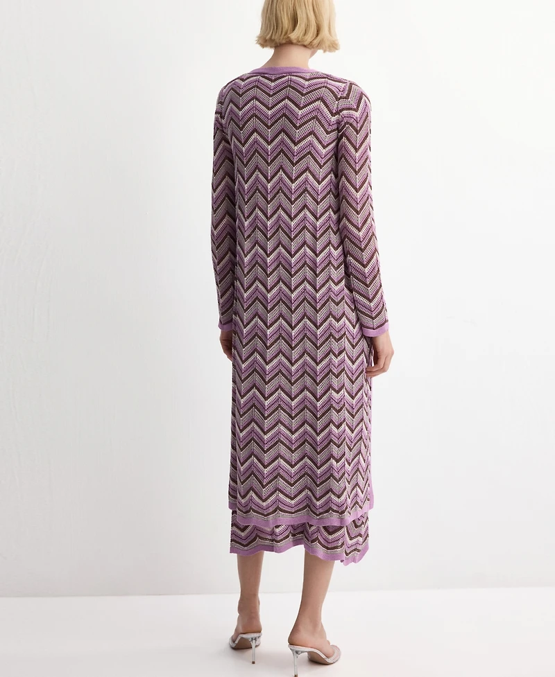 Mango Women's Knit Long Cardigan