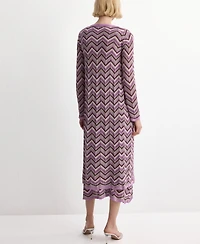 Mango Women's Knit Long Cardigan