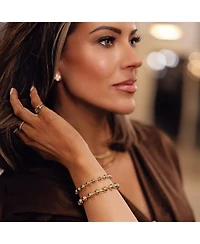 Bowood Lane Gold Plated Studs Covered in Simulated Diamonds