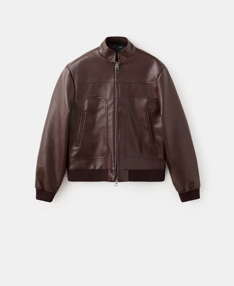 Mango Women's Pockets Collarless Jacket