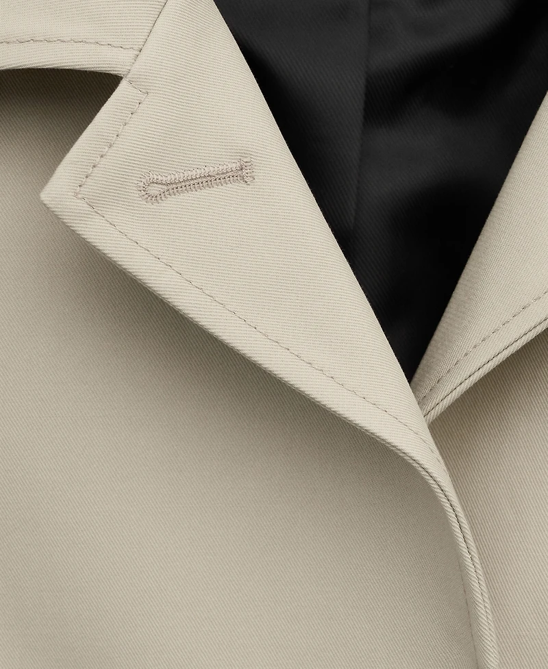 Mango Women's Cotton Pockets Trench Coat