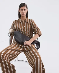 Mango Women's Striped Straight Shirt