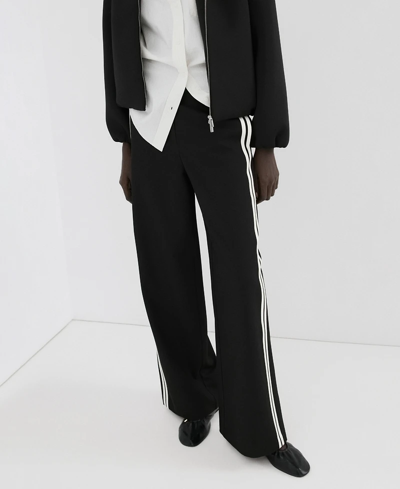 Mango Women's Combined Striped Pants