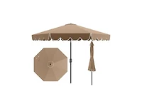 Slickblue 10 Ft Outdoor Market Umbrella with Crank and Tilt