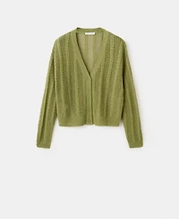 Mango Women's Knitted Braided Cardigan