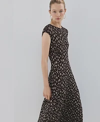 Mango Women's Floral-Print Midi-Dress