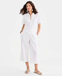 Style & Co Women's Cotton Gauze Pull-On Capri Pants, Macy's Exclusive