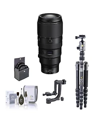 Nikon Nikkor Z 100-400mm f/4.5-5.6 Vr S Lens, Bundle with Vanguard Veo 3 Go 235AB 23mm 5-Section Aluminum Travel Tripod with T-50 Ball Head, Gimbal