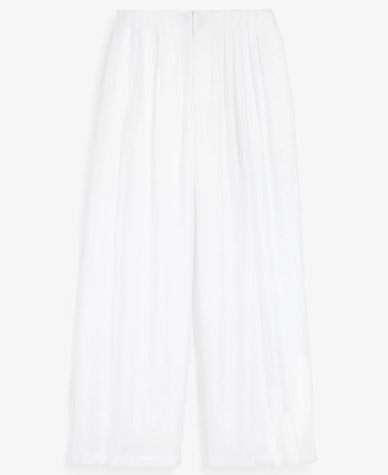 On 34th Women's Pintucked Gauze Wide-Leg Pants, Regular & Short, Macy's Exclusive