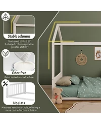 Streamdale Furniture Metal Montessori Design, Safety Rails, Low-to-Ground Frame Bed Frame