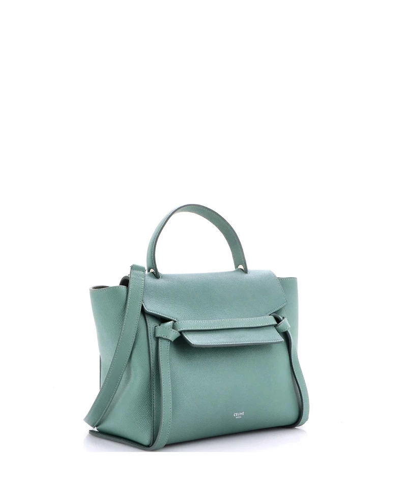 Pre-Owned Celine Micro Belt Bag Textured Leather