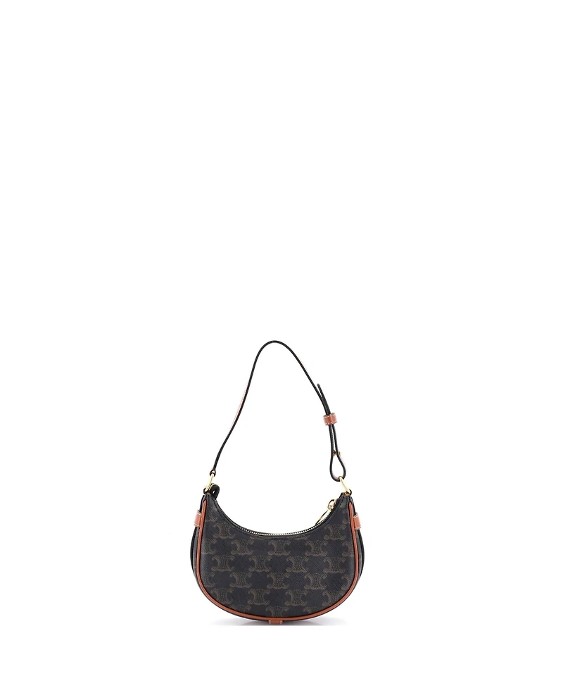 Pre-Owned Celine Mini Ava Bag Triomphe Coated Canvas