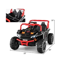 Hongge 12V Kids Ride on Truck Off-Road Utv with Parental Remote and Lights