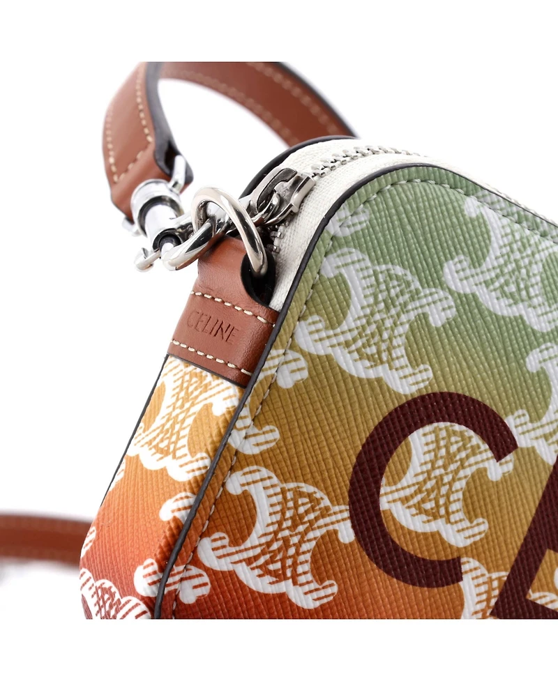 Pre-Owned Celine Horizontal Pouch Crossbody Bag Logo Triomphe Coated Canvas