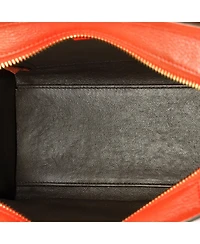 Pre-Owned Celine Nano Bicolor Luggage Bag Grainy Leather