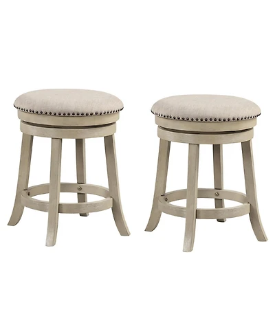 Slickblue 360° Swivel Bar Chairs Set of 2 with Wood Frame