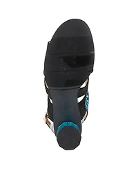 Azura Embroidery Women's Pump with Adjustable Ankle Strap
