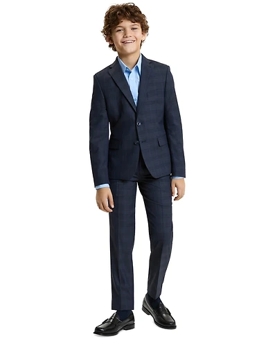 Michael Kors Boys' 8-20 Long-Sleeve Top and Plain Pleat Bottom Suit