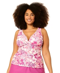 Raisins Curve Plus Tanzania Adjustable-Strap Swim Tankini Top