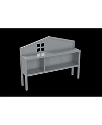 Flynama Full Size Headboard Storage Cabinet with Chalkboard for Montessori Bed