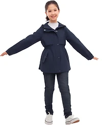Rokka&Rolla Girls Trench Coat Hip-Length Hooded Jacket