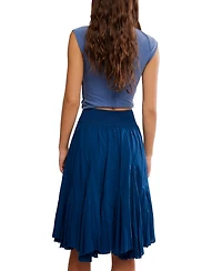 Free People Women's Frida Godet Pull-On Midi Skirt