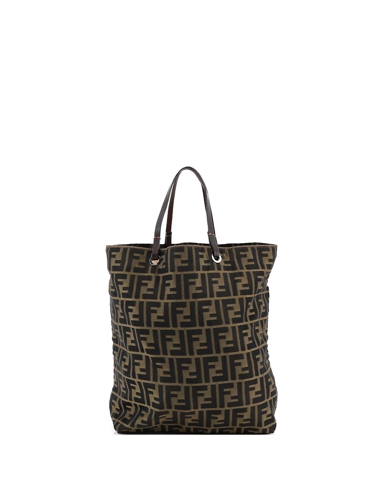 Pre-Owned Fendi Medium Vintage Open Tote Zucca Canvas