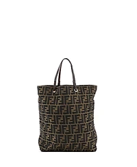 Pre-Owned Fendi Medium Vintage Open Tote Zucca Canvas