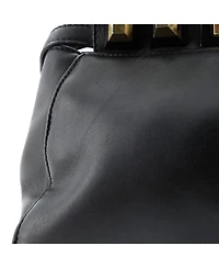 Pre-Owned Fendi Mini Peekaboo Bag Leather with Studded Detail