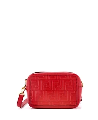 Pre-Owned Fendi Small Camera Bag Zucca Embossed Leather