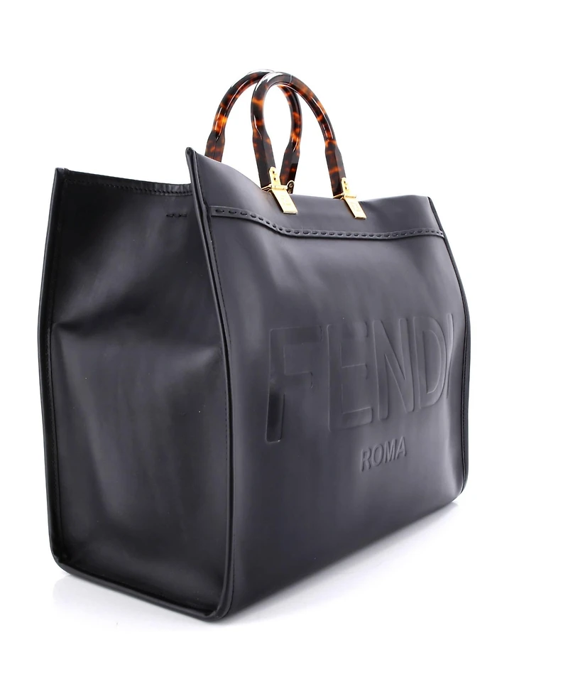 Pre-Owned Fendi Sunshine Shopper Tote Leather