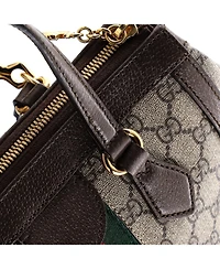 Pre-Owned Gucci Small Ophidia Top Handle Tote Gg Coated Canvas