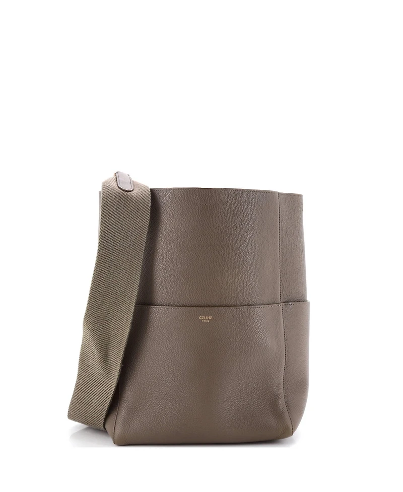 Pre-Owned Celine Large Sangle Seau Bag Calfskin