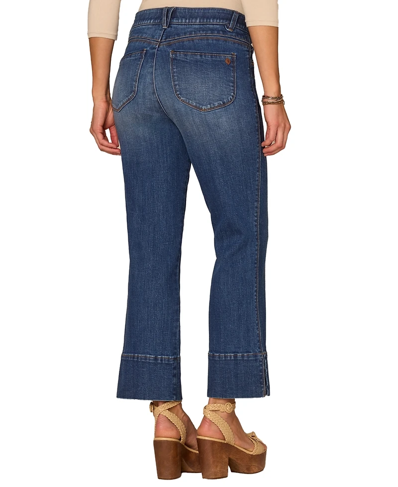 Democracy Petite High-Rise Kick Flare Jeans