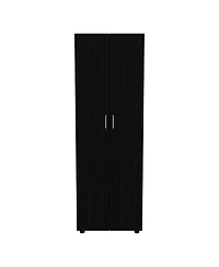 flynama Armoire Organizer 70.8 Inch High with Two Shelves Hanging Rod and Double Door Cabinet
