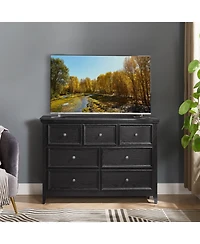 flynama Spacious 7 Drawer Dresser Modern Cabinet with Wide Slides for Living Room Bedroom Organization