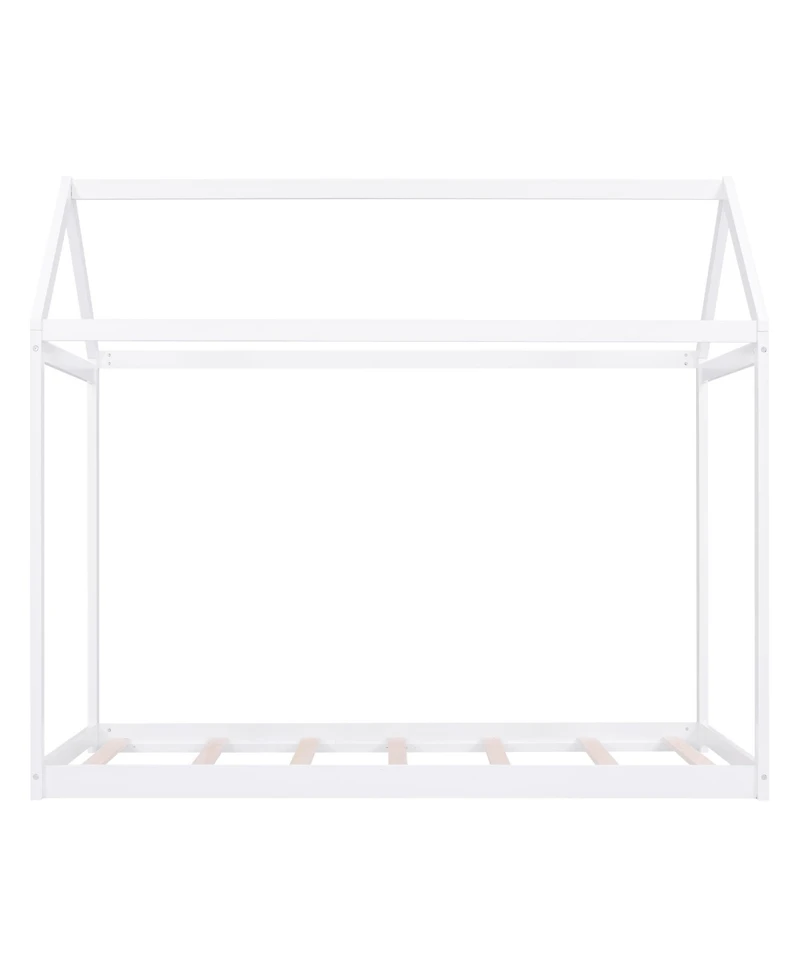 flynama Wooden House Bed Pine Wood Mdf Low Height Safe For Kids