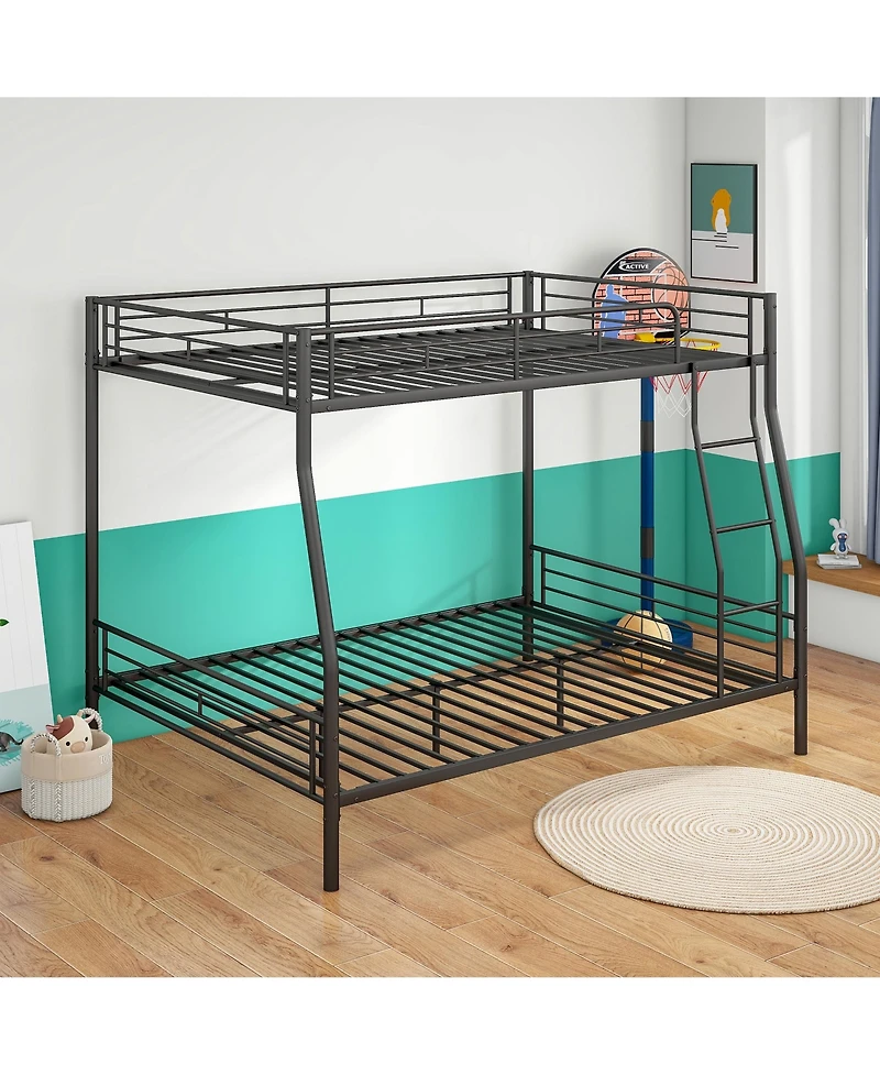 flynama Metal Bunk Bed Adults Noise Free Storage No Box Spring