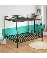 flynama Metal Bunk Bed Adults Noise Free Storage No Box Spring