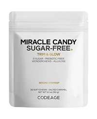 Codeage Miracle Candy Salted Caramel - Sugar-Free Soft Chews - Allulose, Prebiotic Fiber