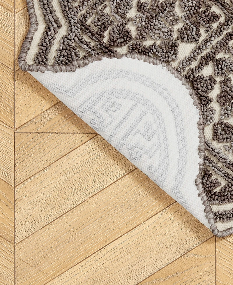 Laura Ashley Scalloped Skid Resistant Accent Rug, 26" x 45"