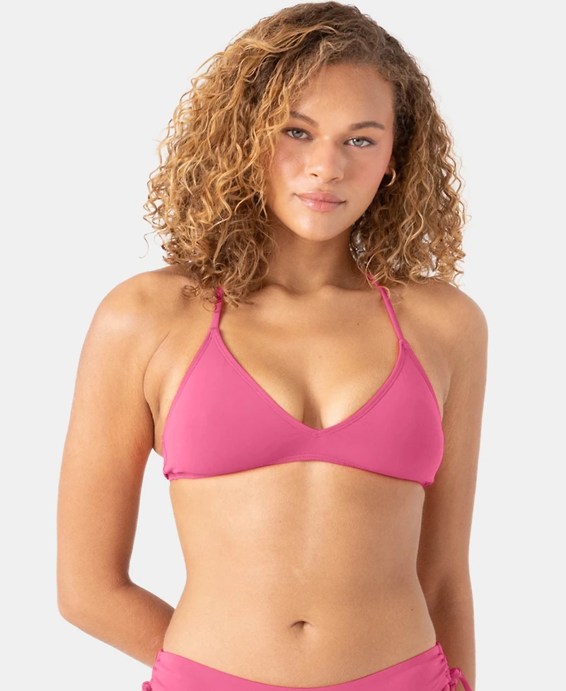 Roxy Juniors' Beach Classics Athletic Triangle Bikini Top