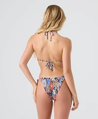 Roxy Women's Smocked Tie-Side Hipster Swim Bottoms