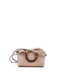 Pre-Owned Fendi Mini Logo By The Way Top Handle Bag Embossed Leather